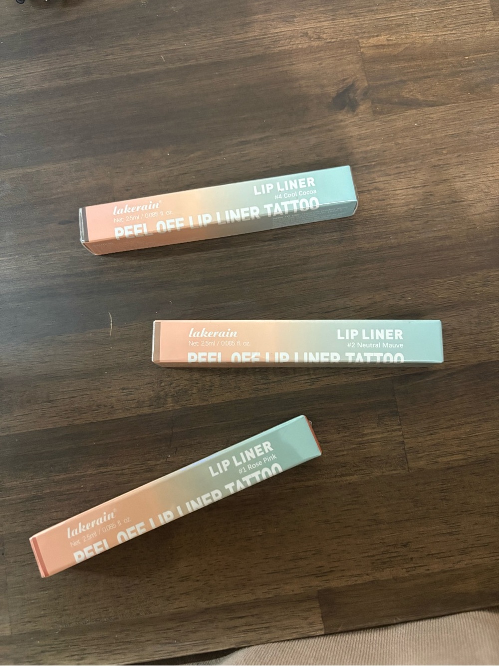 Peel Off Lip Liner Tattoo - Neutral Pink Shades